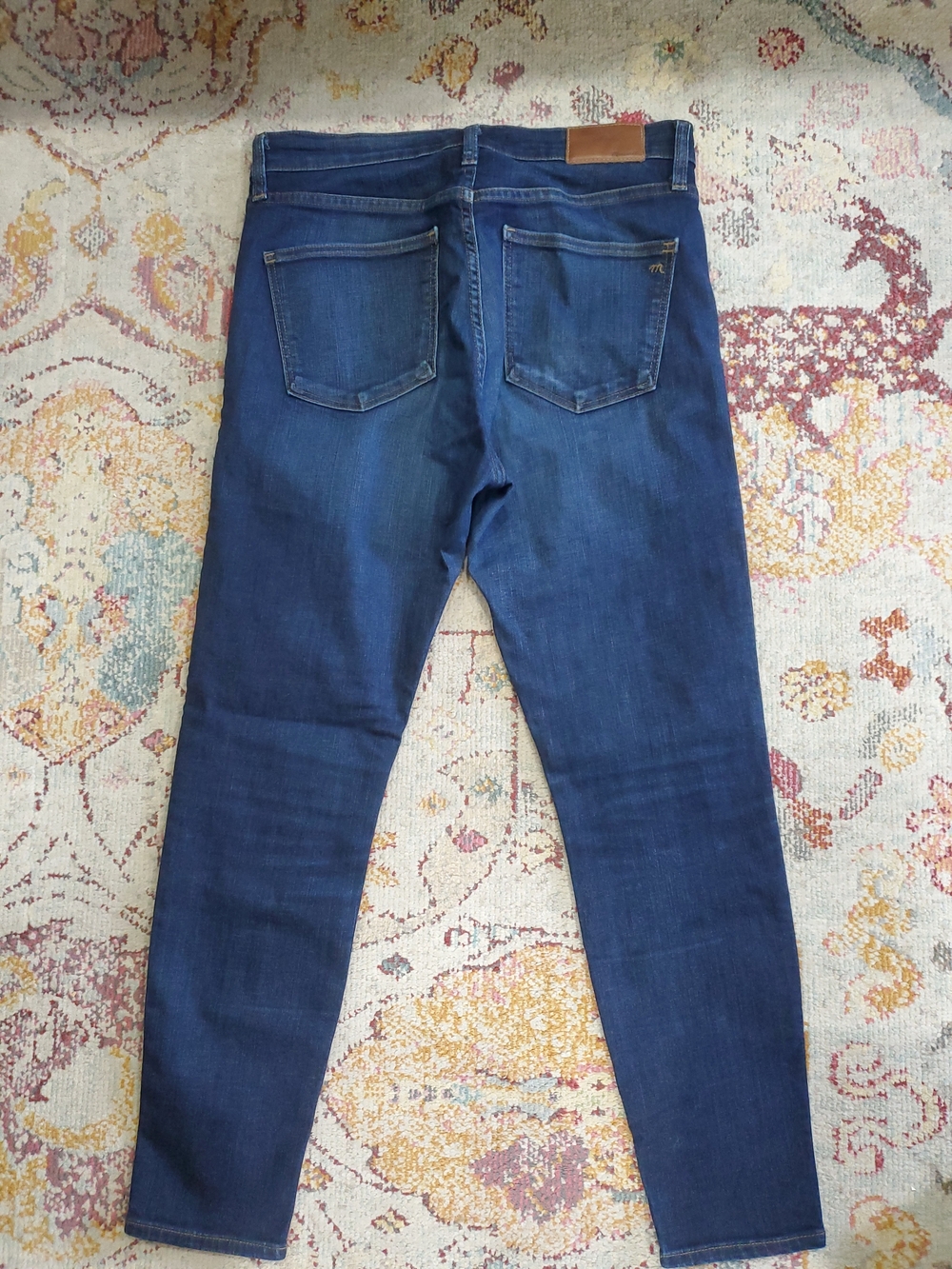 Madewell Women's 10" High-Rise Skinny Jeans in Deep Blue - Picture 2 of 6